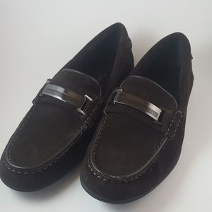 Calvin Klein Brown Suede Loafers/Slip-On